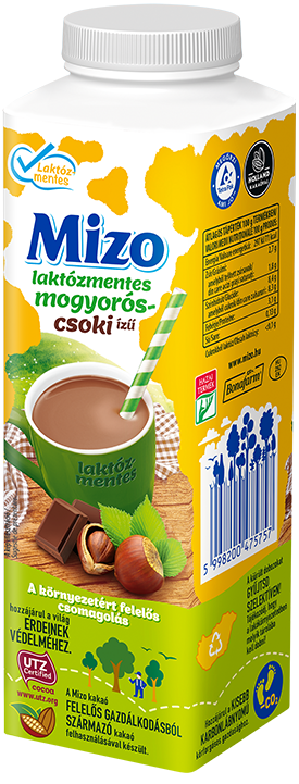 MIZO LAKTÓZMENTES MOGYORÓS CSOKI ÍZŰ TEJ