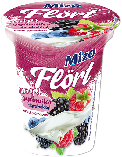 MIZO FLÖRT ERDEI GYÜMÖLCSÖS NAGY GYÜMÖLCSDARABOS JOGHURT