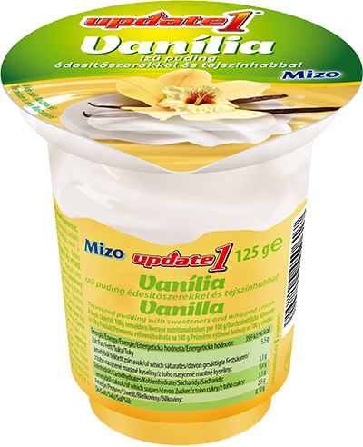 MIZO UPDATE PUDING VANÍLIÁS TEJSZÍNHABBAL