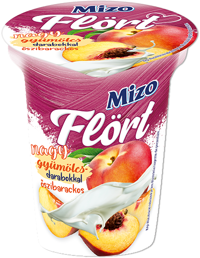 
MIZO FLÖRT YOGHURT WITH PEACH PIECES